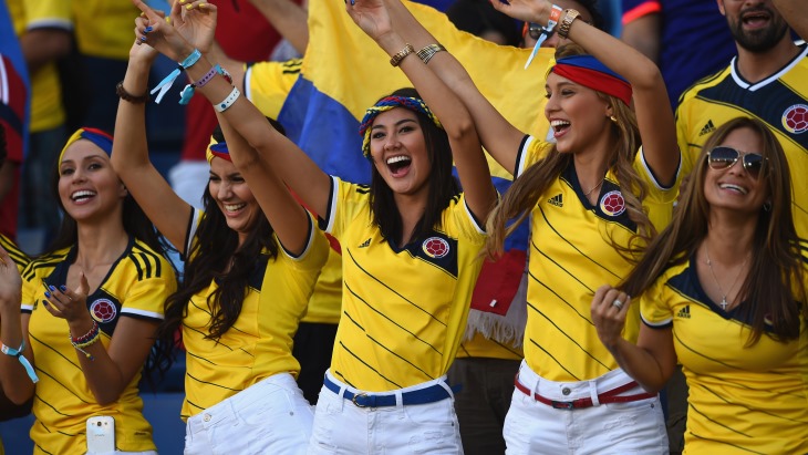 Болельщицы сборной Колумбии
