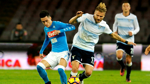 «Лацио» сыграл вничью с «Наполи» и догнал «Милан» в таблице Серии А