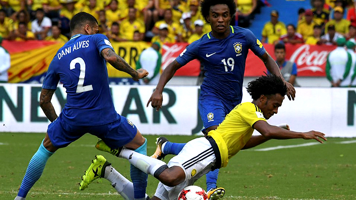 Бразилия сыграла вничью с Колумбией, Чили уступил Боливии