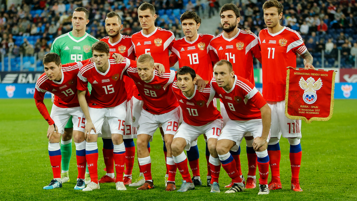 Футболисты сборной России