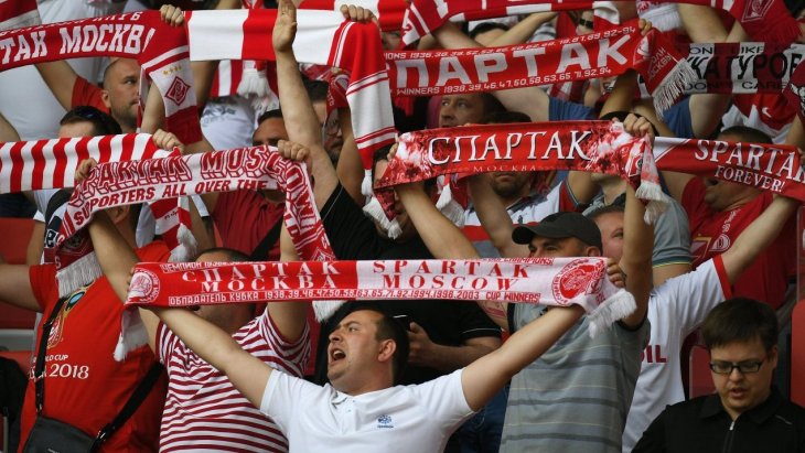 Фанаты «Спартака» нарушили регламент Фанаты «Спартака» нарушили регламент