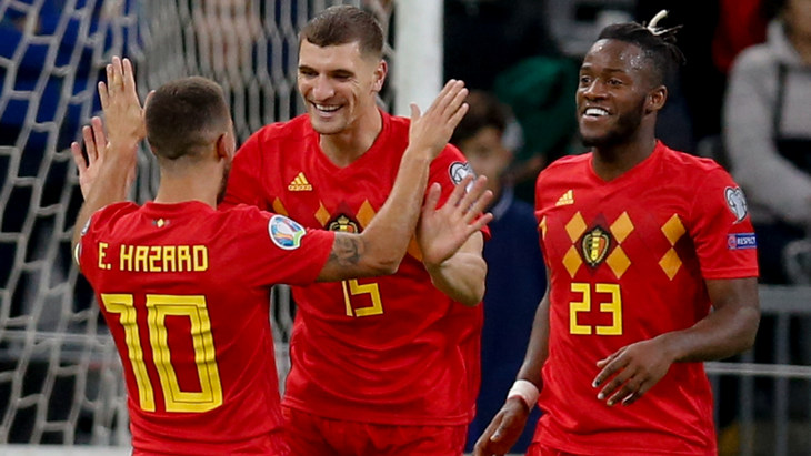 Сборная Бельгии одержала восьмую победу в квалификации Евро-2020