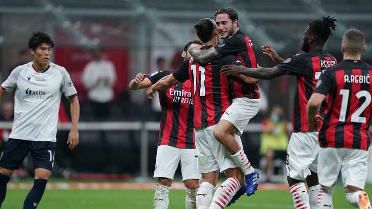 Дубль Ибрагимовича принес «Милану» победу над «Болоньей»