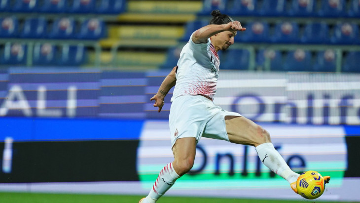 Дубль Ибрагимовича принес «Милану» победу над «Кальяри»