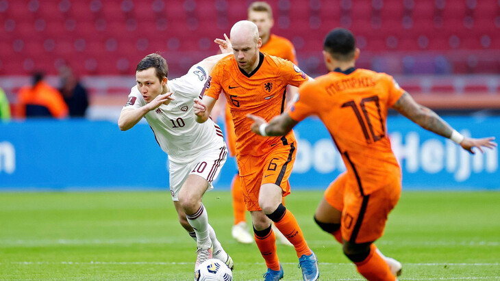 Голландия обыграла Латвию в отборе ЧМ-2022, Турция разгромила Норвегию