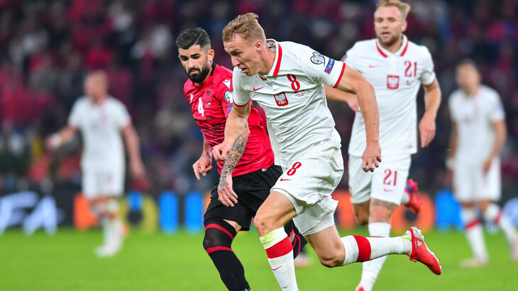 Сборная Польши победила Албанию в матче отбора к ЧМ-2022