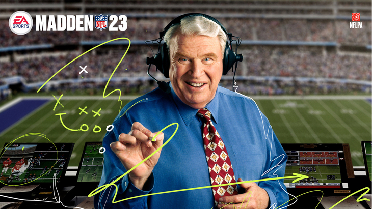 Джон Мэдден на обложке Madden NFL 23