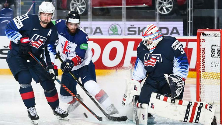 Сборная США обыграла Великобританию на чемпионате мира в Словакии