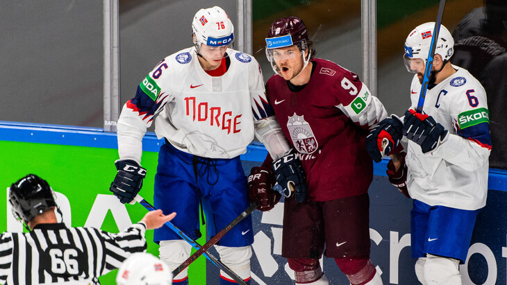 Норвегия по буллитам победила Латвию на ЧМ-2021