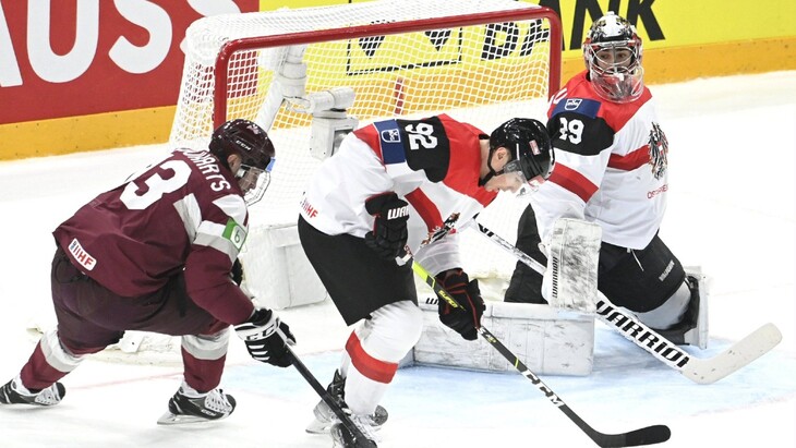 Латвия в серии буллитов победила обыграла Австрию 