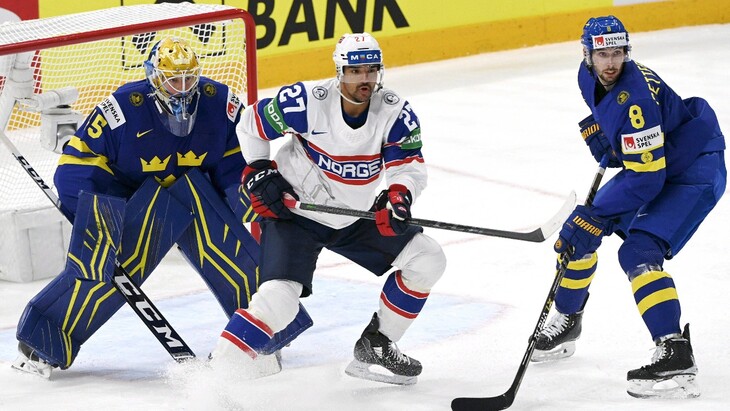 Швеция забросила Норвегии семь шайб на ЧМ-2022 по хоккею