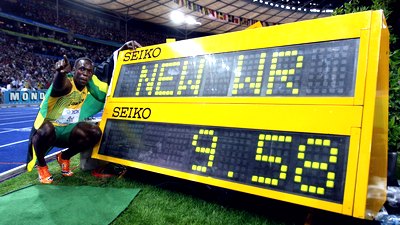 Однажды Усэйн Болт пробежал стометровку за 9,58 секунды Однажды Усэйн Болт пробежал стометровку за 9,58 секунды