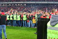 «Спартак» и фанаты празднуют чемпионство