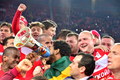 «Спартак» и фанаты празднуют чемпионство