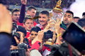 «Спартак» и фанаты празднуют чемпионство