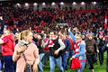 «Спартак» и фанаты празднуют чемпионство