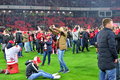 «Спартак» и фанаты празднуют чемпионство