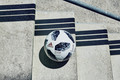 Обновленная форма панелей Telstar 18, украшенных серебристо-серым принтом, и особая текстура поверхности мяча обеспечивают исключительный контроль и износостойкость в любых условиях. Упаковка и часть вспомогательных элементов выполнены из переработанных материалов, что подчёркивает приверженность adidas идее экологичности производства и устойчивого развития