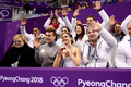 Спортивные пары на командном турнире у фигуристов