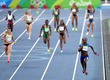 Чемпионский финиш американок в эстафете 4x100