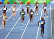Чемпионский финиш американок в эстафете 4x100