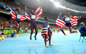 Чемпионский финиш американок в эстафете 4x100