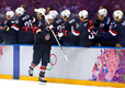 Хоккей. США — Россия 3:2 (по бул.)