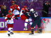 Хоккей. США — Россия 3:2 (по бул.)