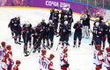 Хоккей. США — Россия 3:2 (по бул.)