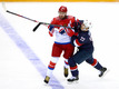 Хоккей. США — Россия 3:2 (по бул.)