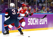 Хоккей. США — Россия 3:2 (по бул.)
