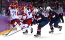 Хоккей. США — Россия 3:2 (по бул.)